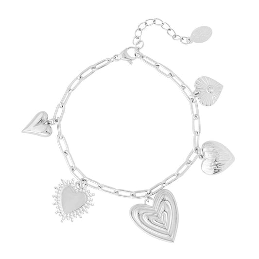 Figure Flower Love Bracelet - Silver
