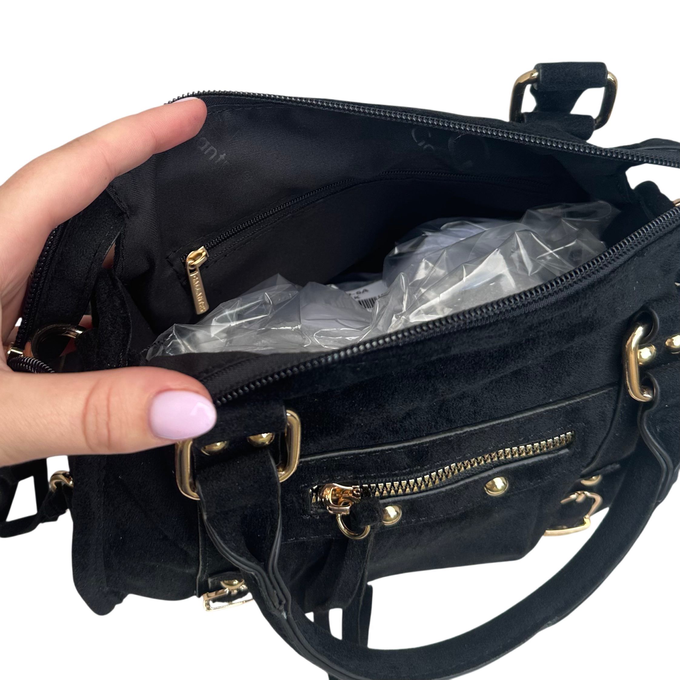 Liv Classic Suède Medium Tas - Bruin