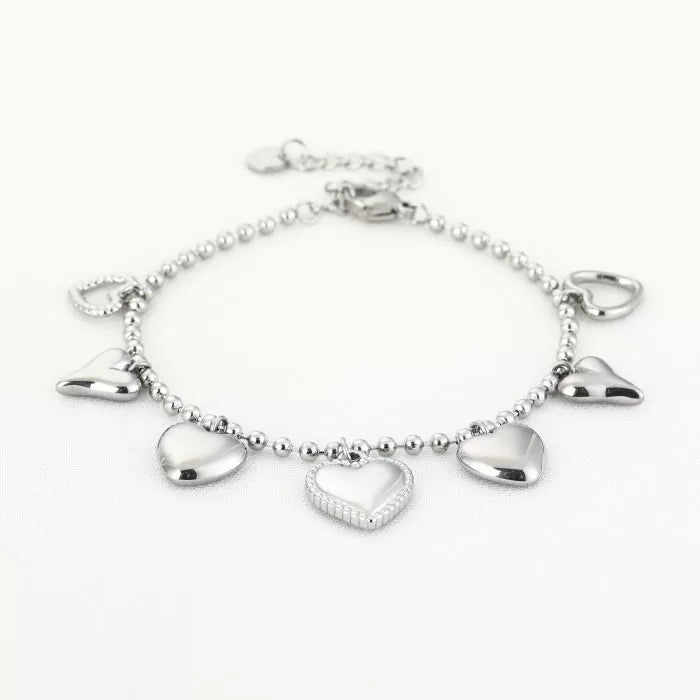 Bedels Joni Hearts Bracelet - Silver
