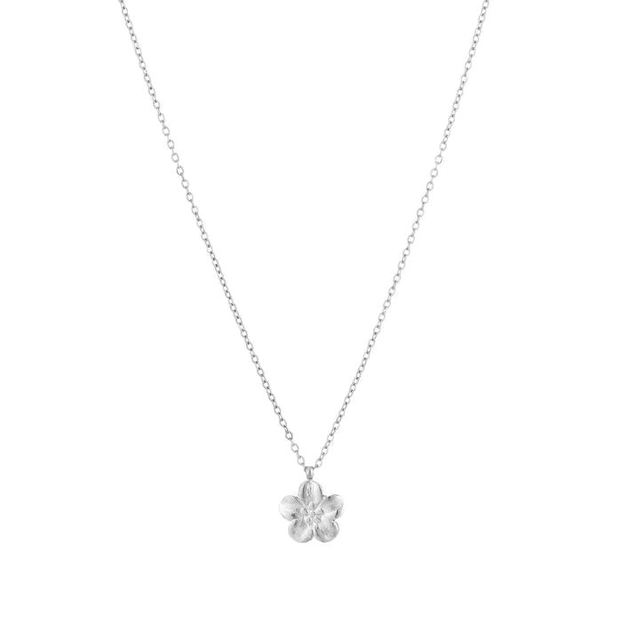 Basic Bloem Necklace - Silver