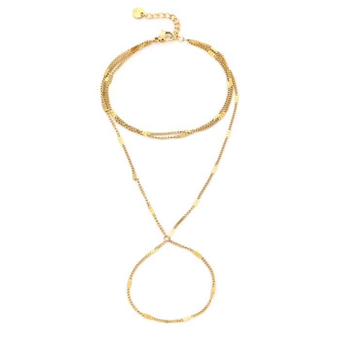 Handchain Plate - Gold