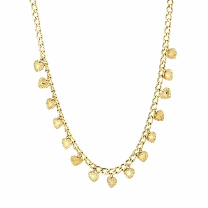 Classica Hearts Necklace - Gold