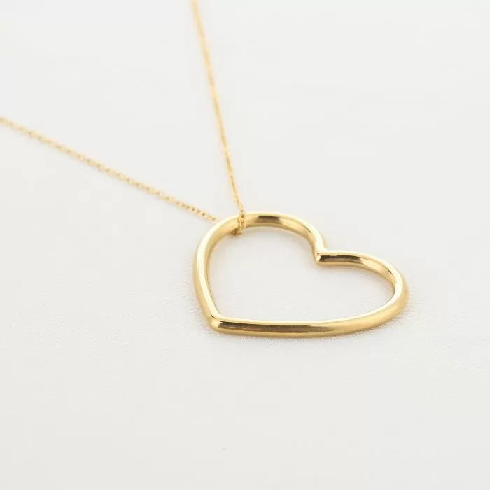 Valentine Heart Necklace - Gold