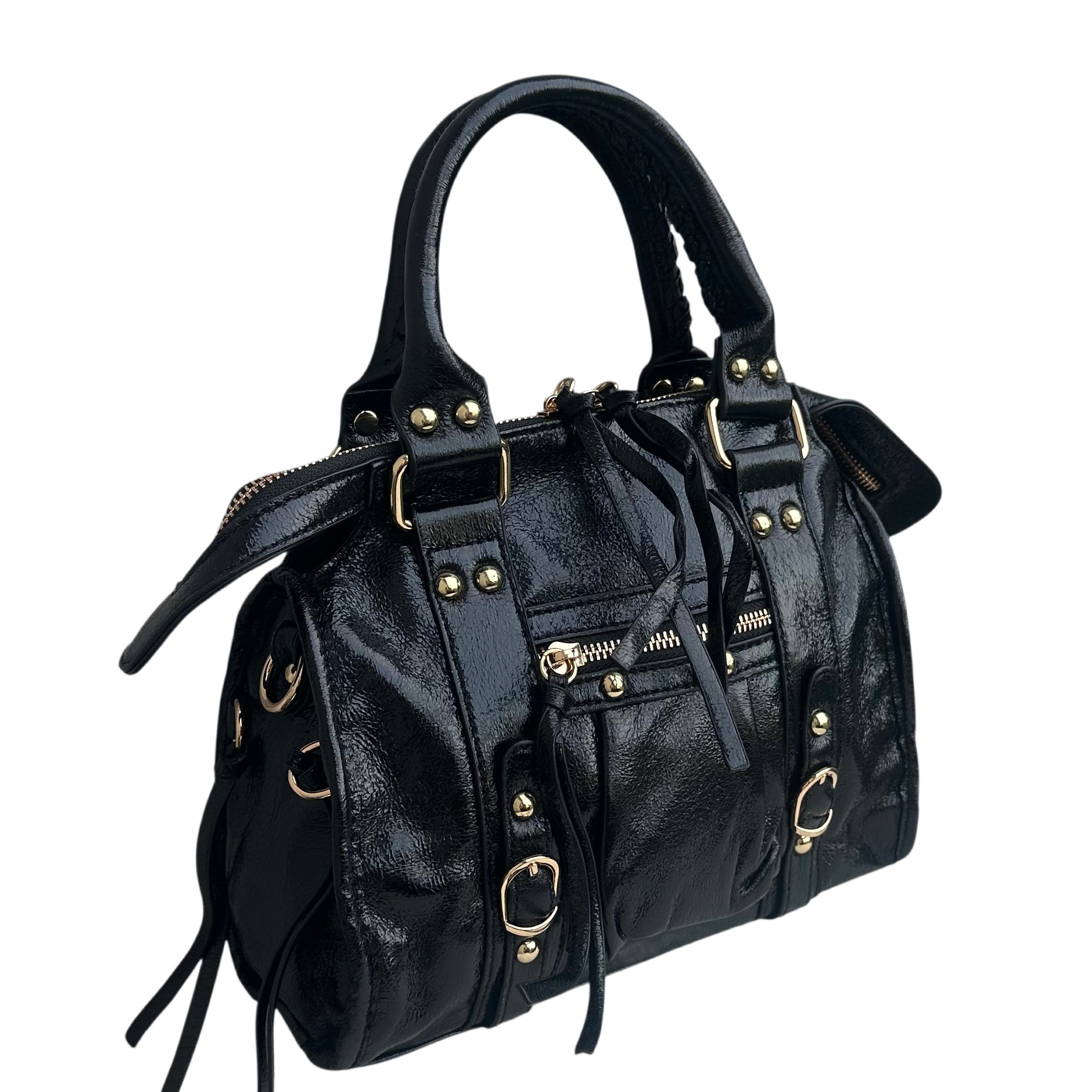 Liv Metallic Medium Tas - Zwart