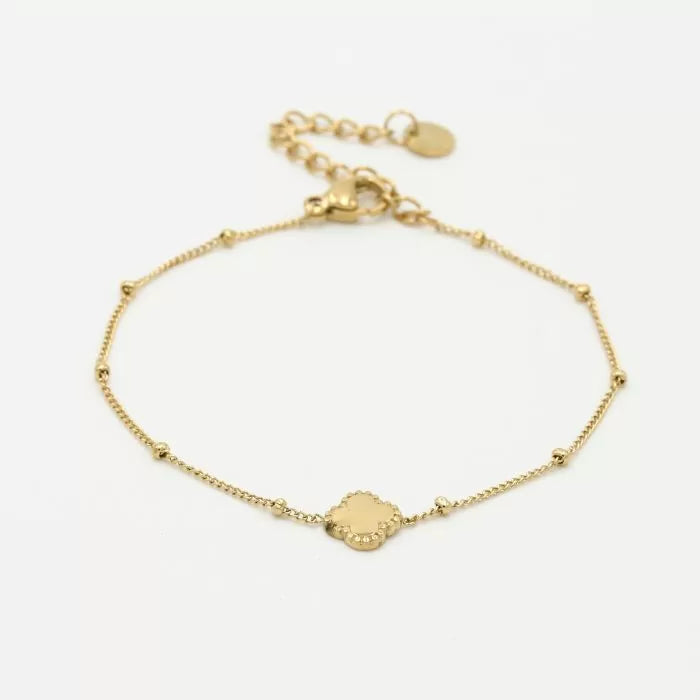 Elise Clover Bracelet - Gold