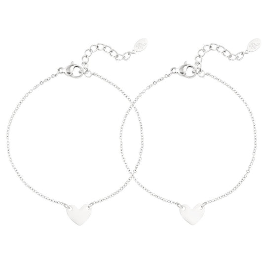 Enduring Affection Bracelet 2x - Silver