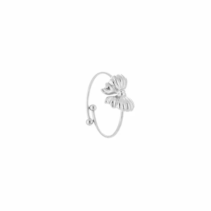 Small Strikjes Ring - Silver