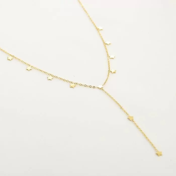 Falling Star Necklace - Gold - Sieradenbycelin Sieradenbycelin Sieradenbycelin