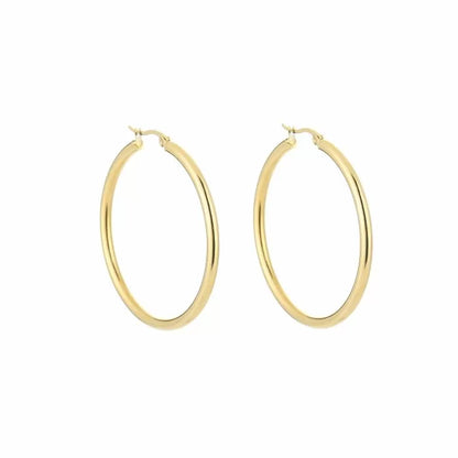 Basic Lighty Hoops Earrings - Gold