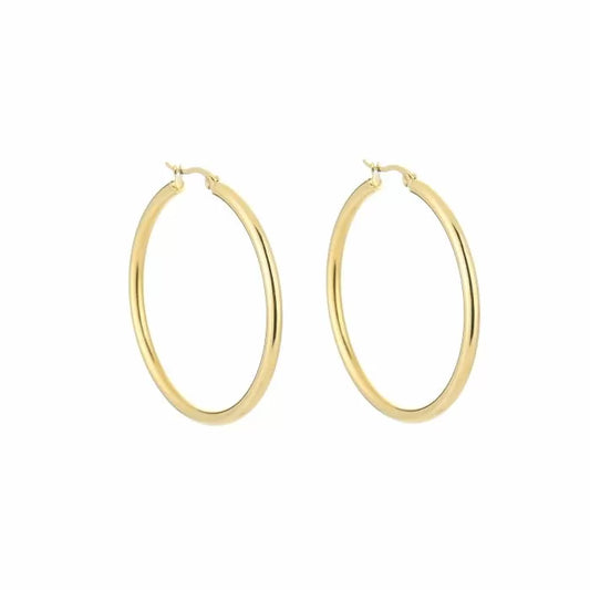 Basic Lighty Hoops Earrings - Gold