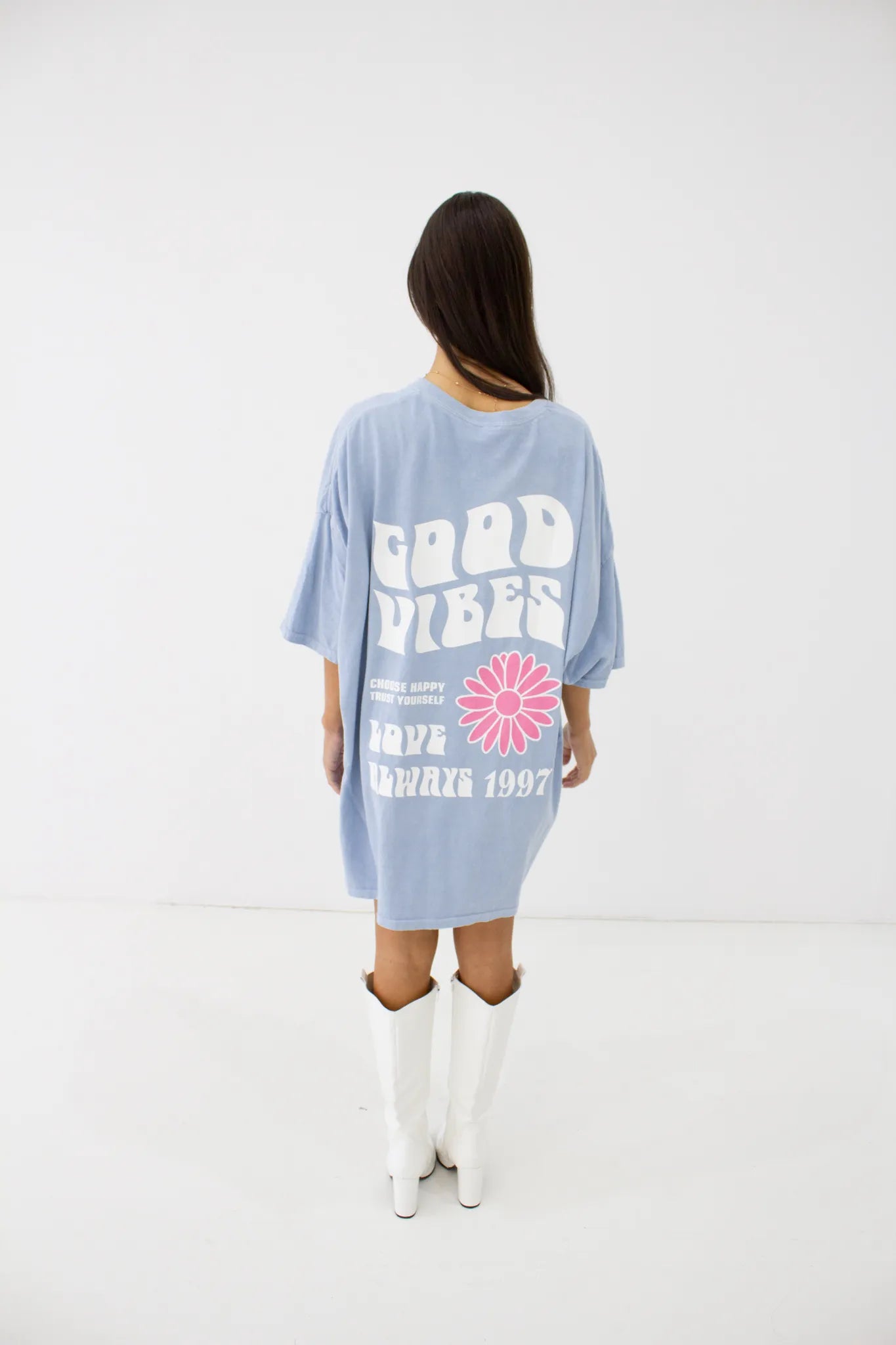 T-Shirt Dress Vibes - Blauw