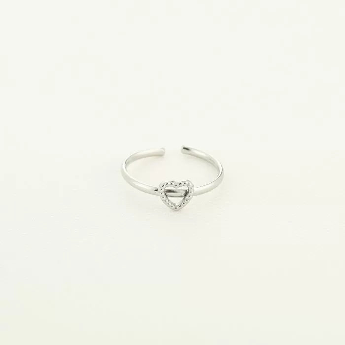 Valentine Heart Ring - Silver