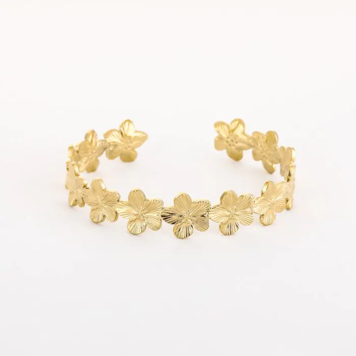 Bangle Bloem Bracelet - Gold