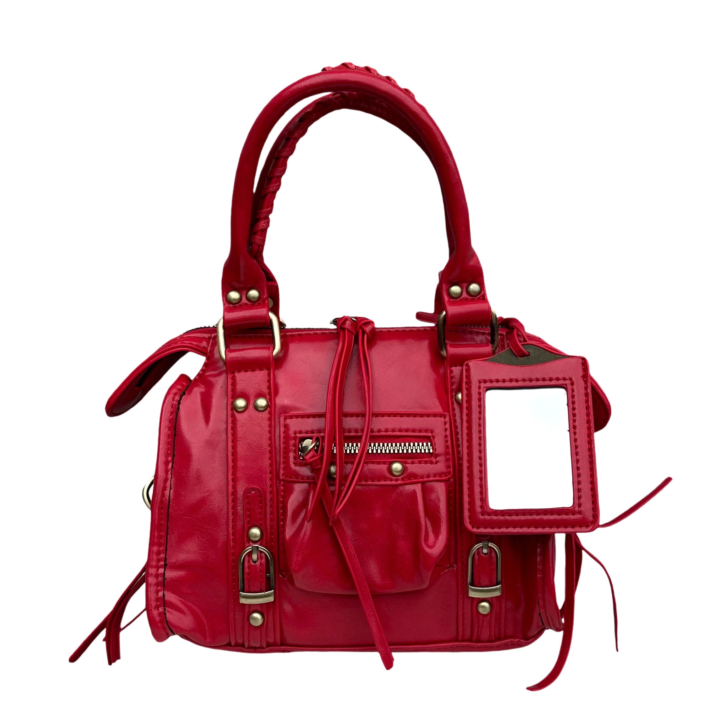 Liv Small Mirror Tas PU Leer - Rood