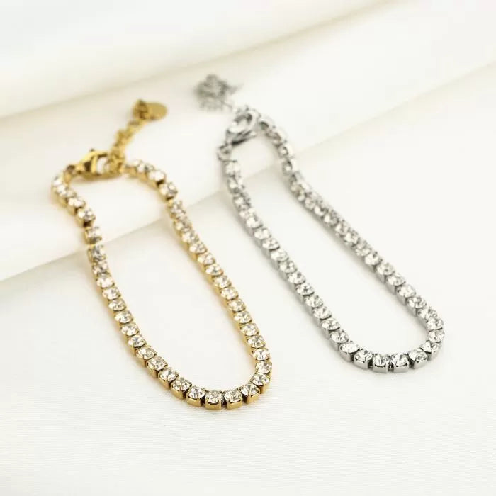 Zirkonia Diamond Bracelet - Gold