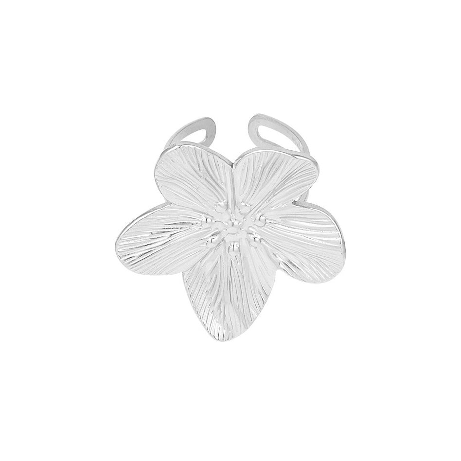 Big Flower Ring - Silver