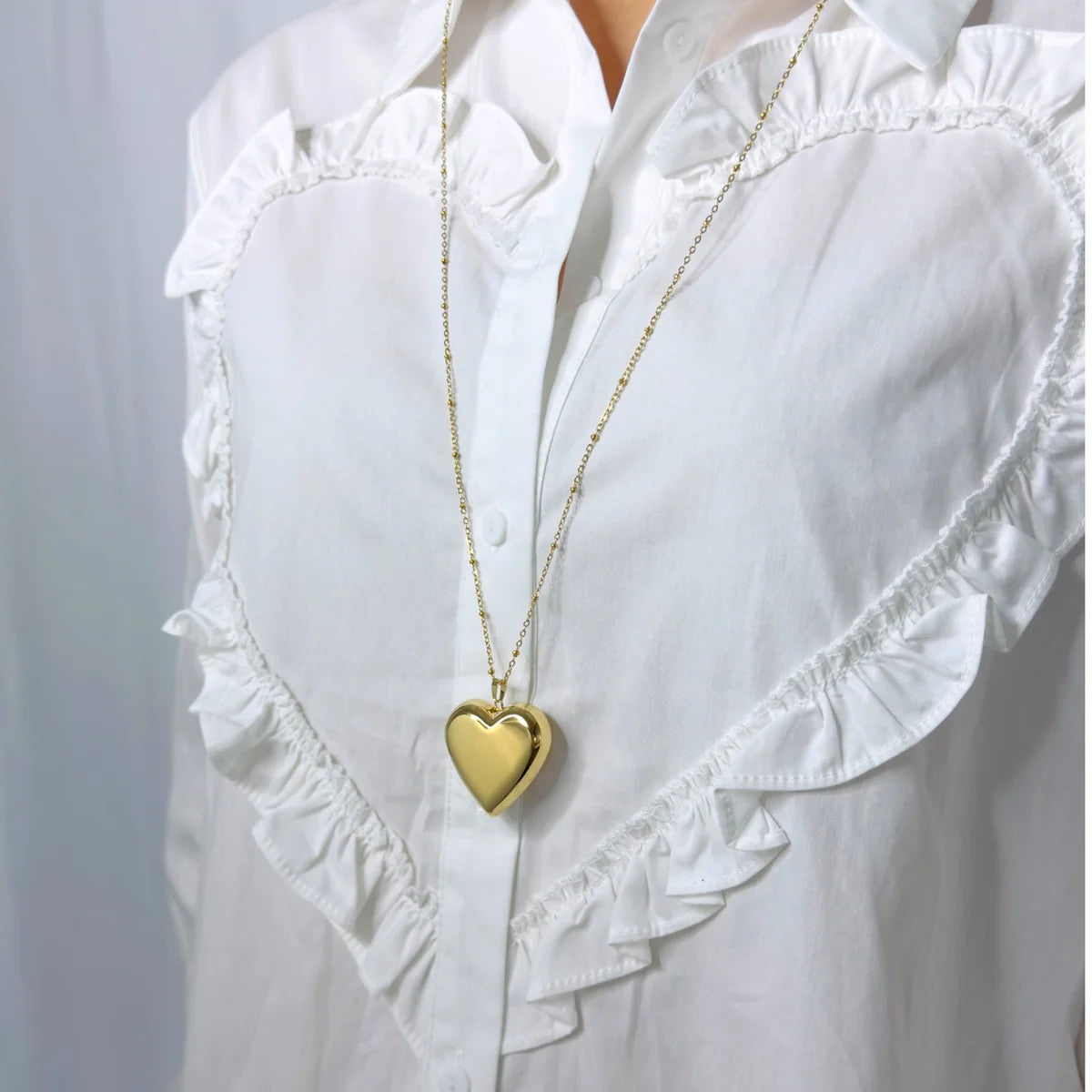 Roos Necklace 80 cm - Silver