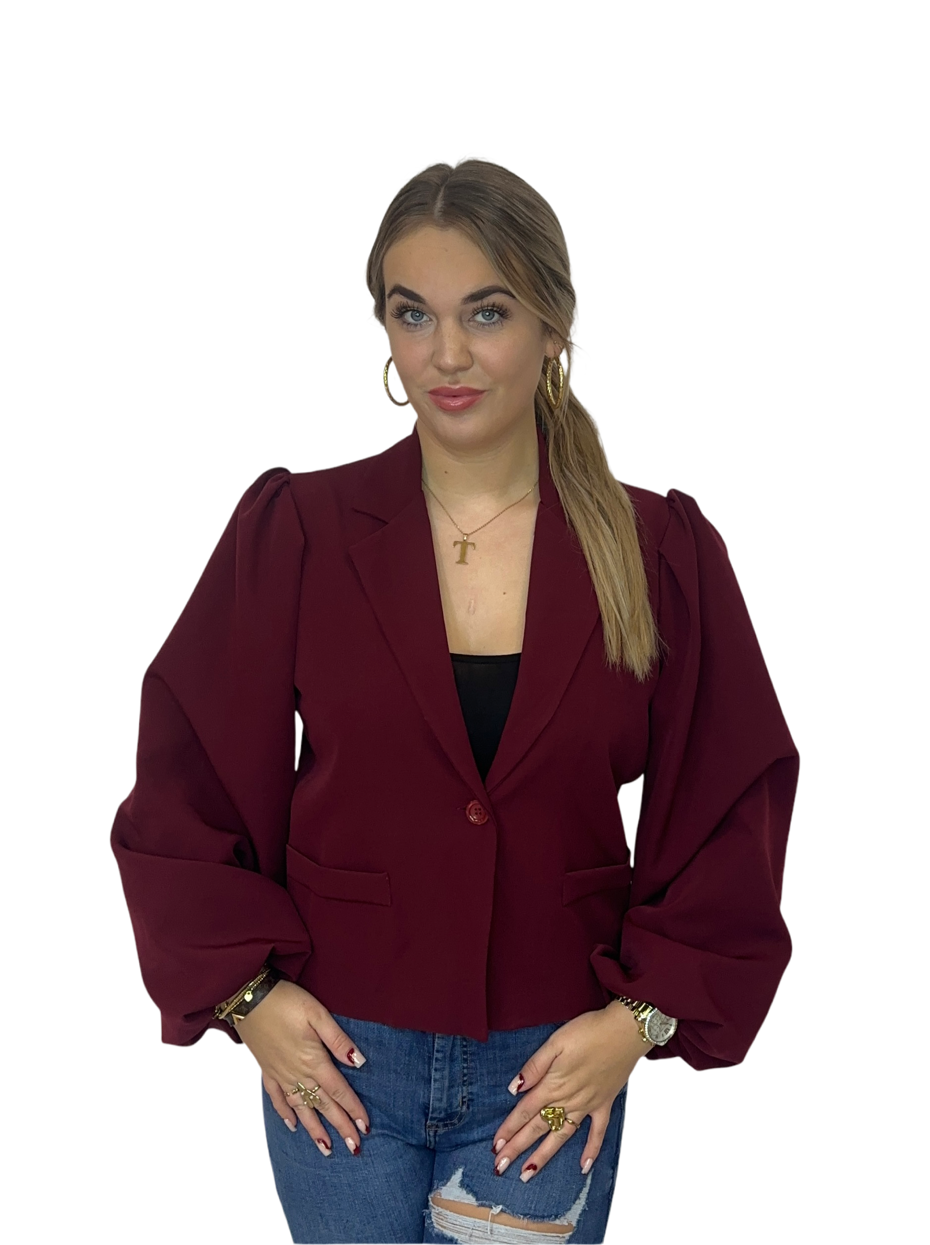 Celina Blazer Lang - Bordeaux