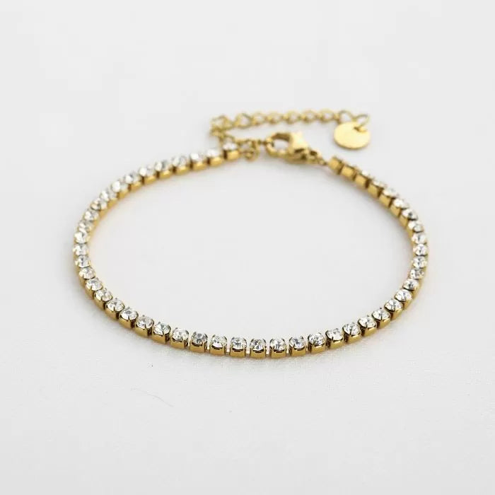 Zirkonia Small Diamond Bracelet - Gold