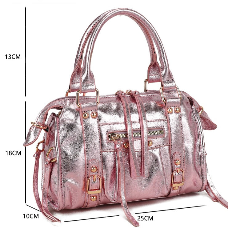 Liv Shiny Medium Tas - Metallic Roze