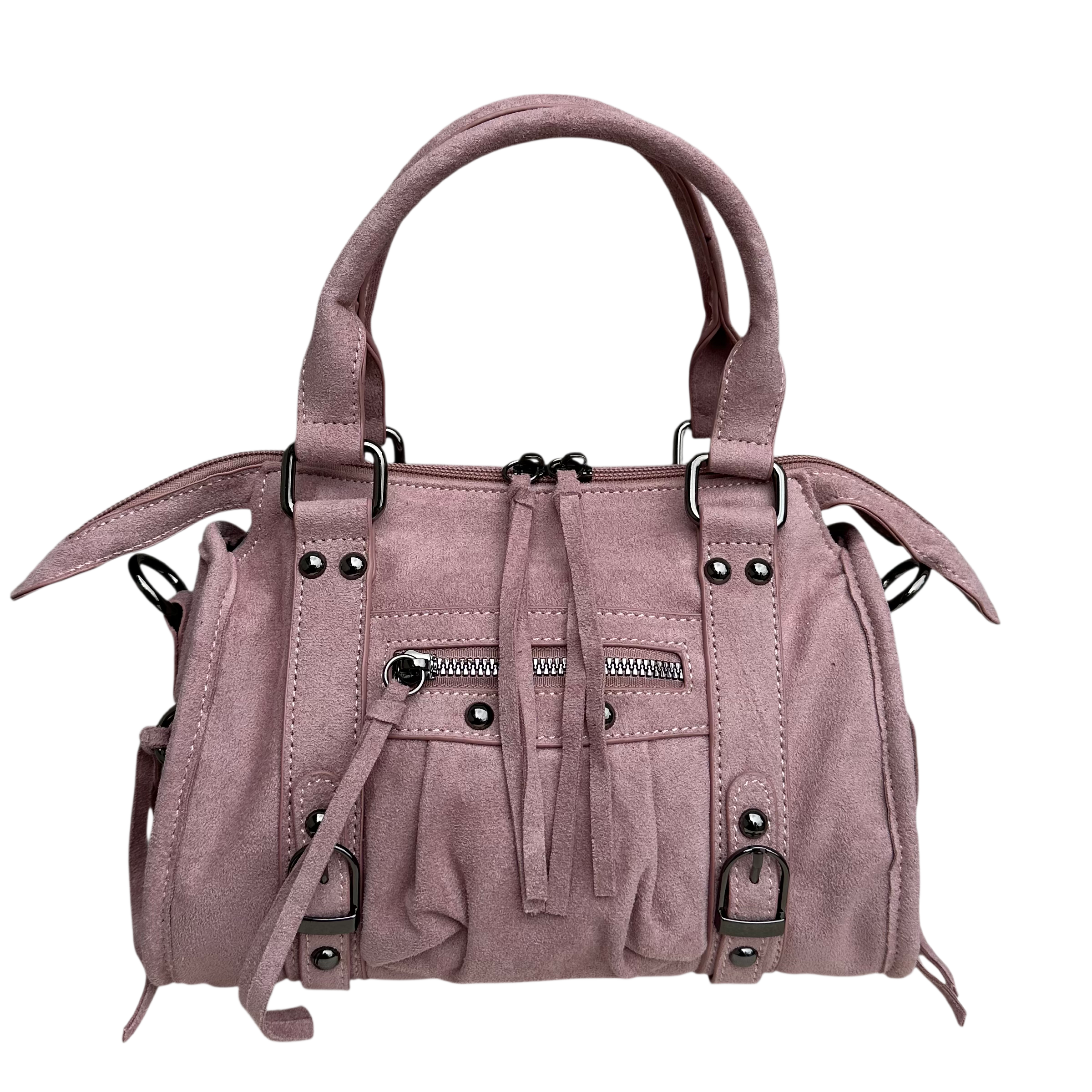 Liv Suède Medium Tas - Roze
