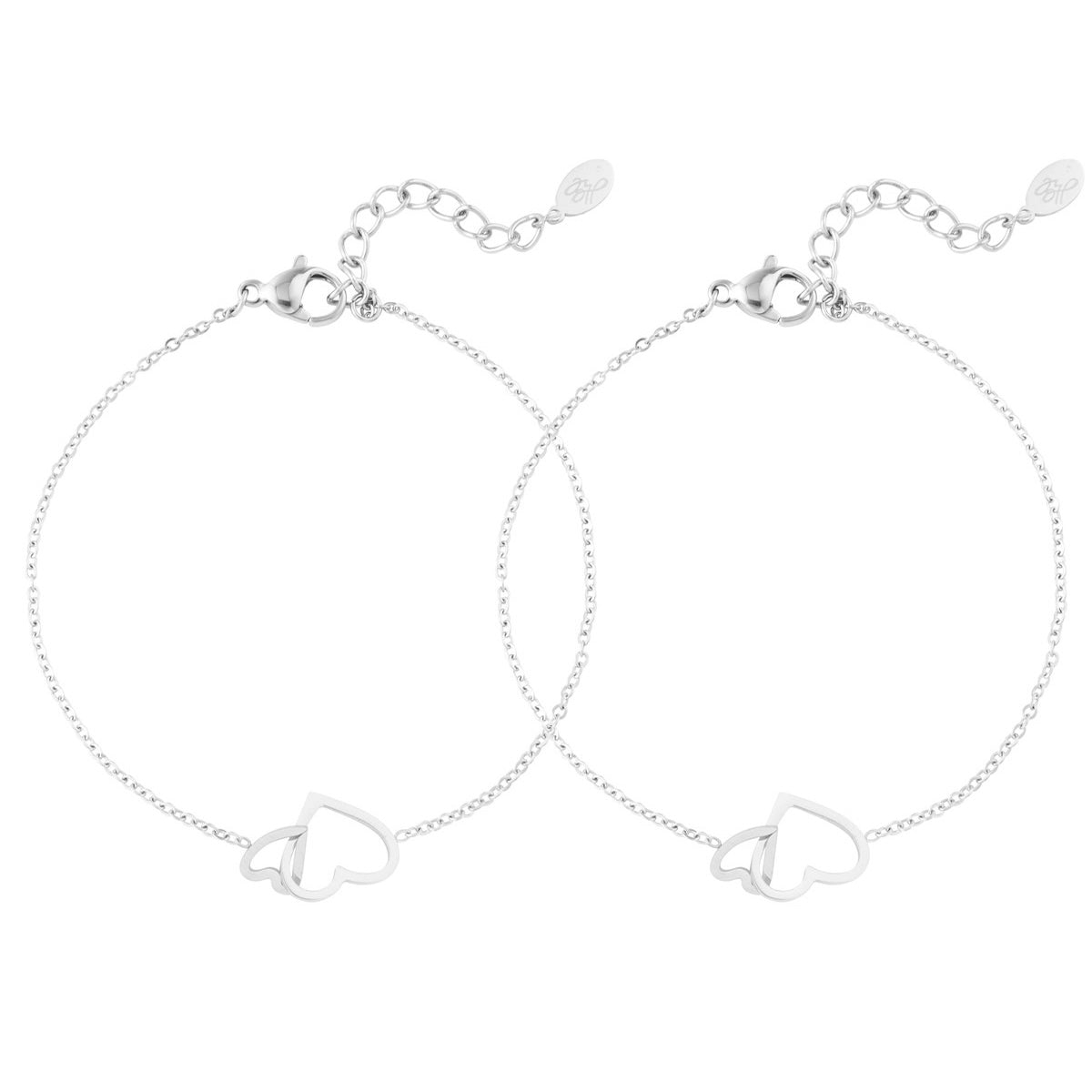 Eternal Love Bracelet 2x - Silver - Sieradenbycelin Sieradenbycelin Sieradenbycelin