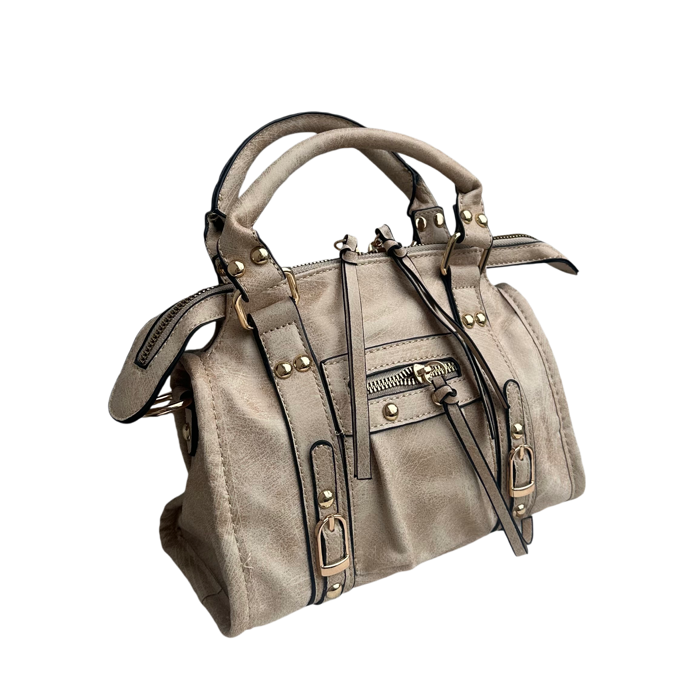 Liv Small Tas PU Leer - Beige