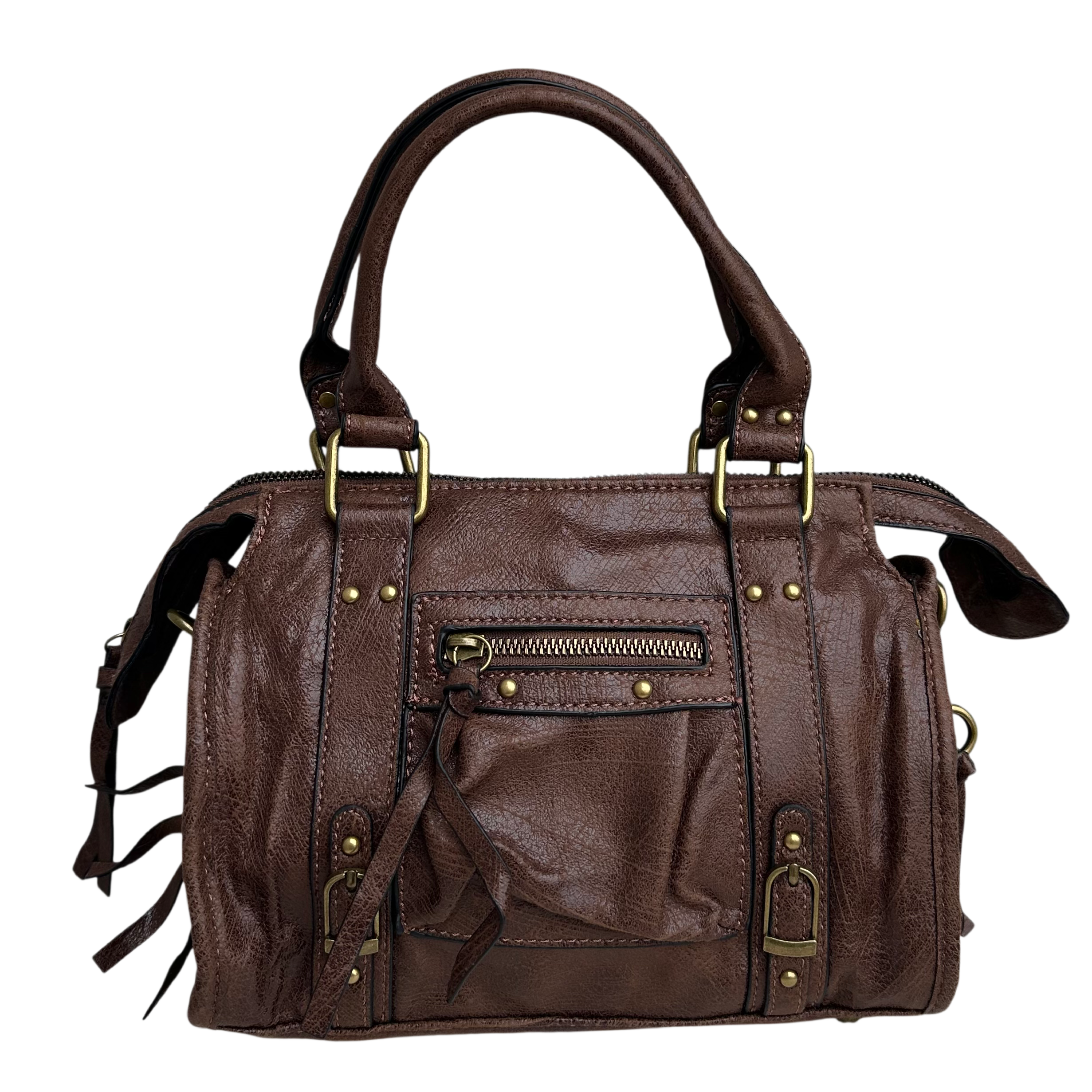 Liv Glossy Medium Tas - Koffie Bruin