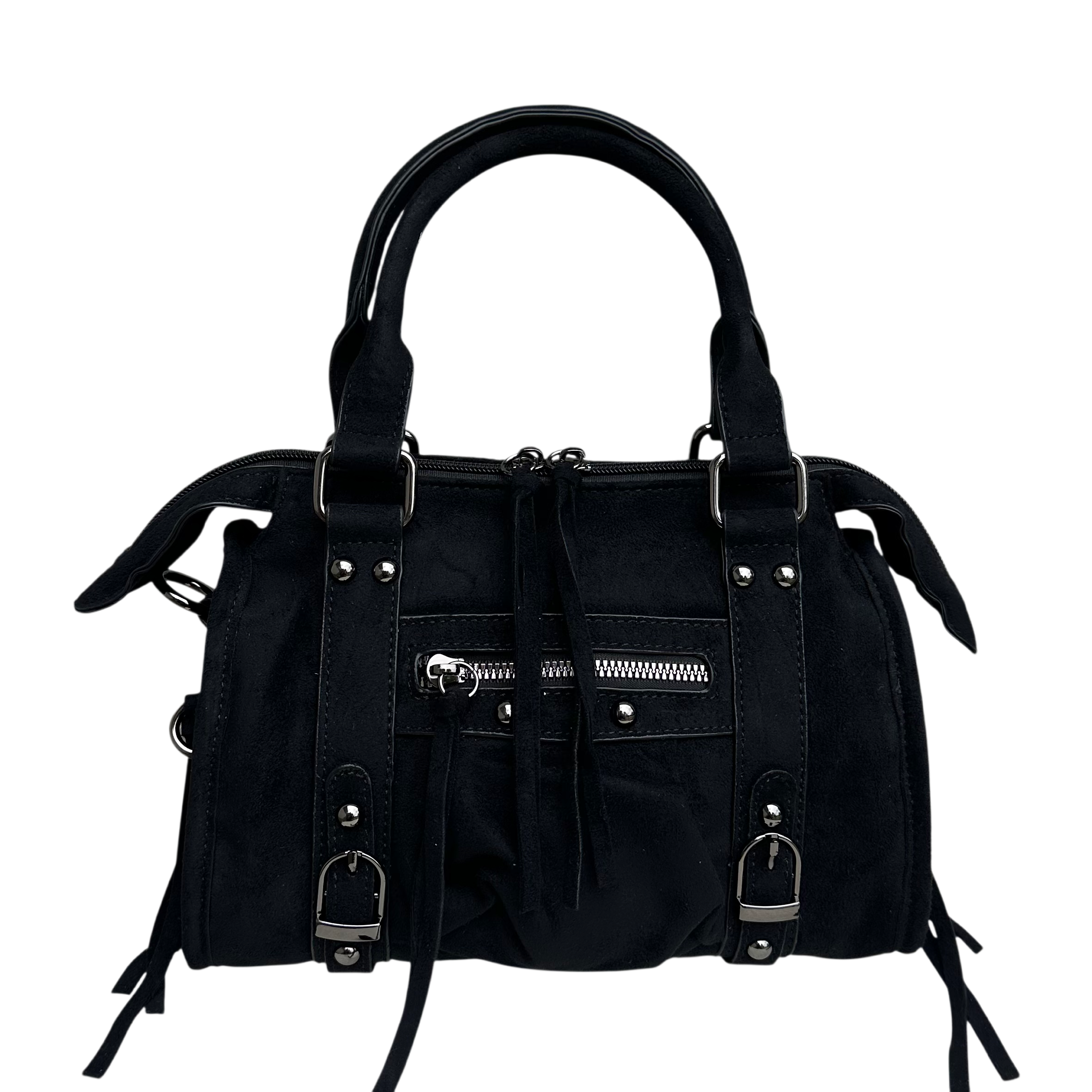 Liv Suède Medium Tas - Zwart