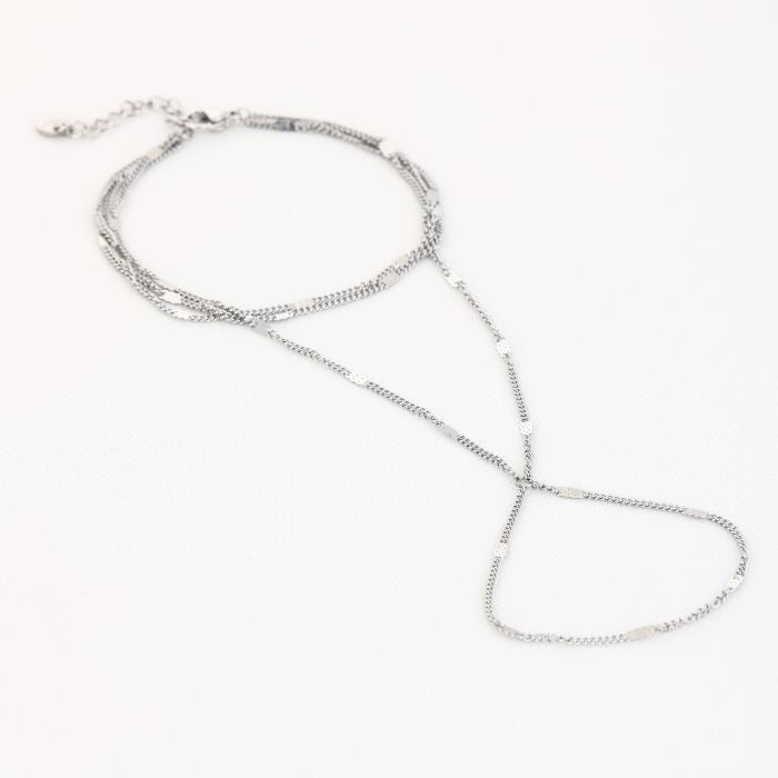Handchain Plate - Silver