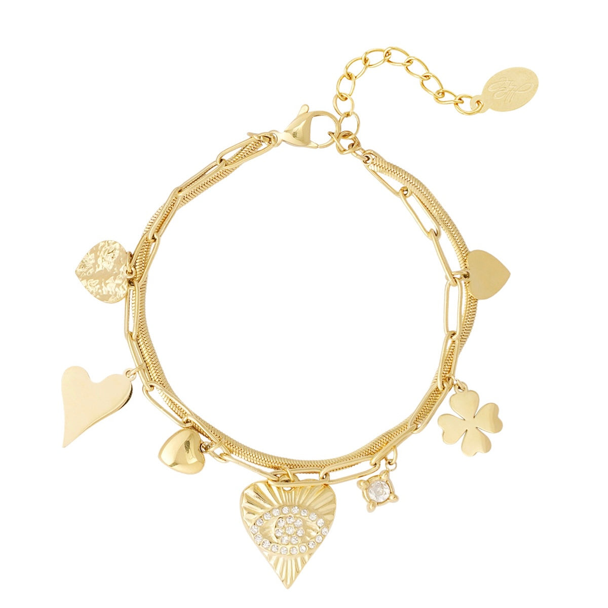 Figure Colourful Day Bracelet - Gold - Sieradenbycelin Sieradenbycelin Sieradenbycelin