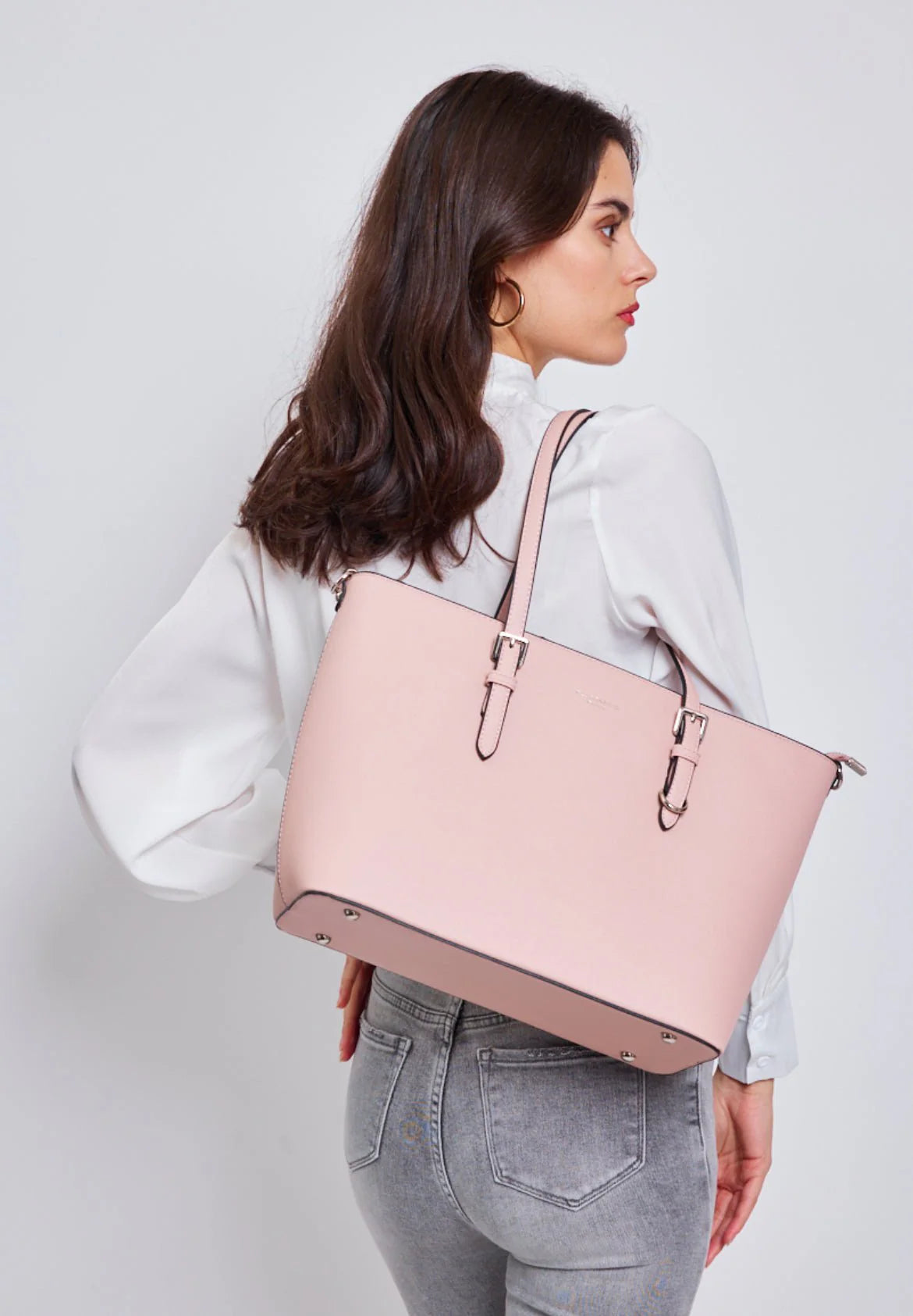 Flora & Co Shopper Tas - Roze