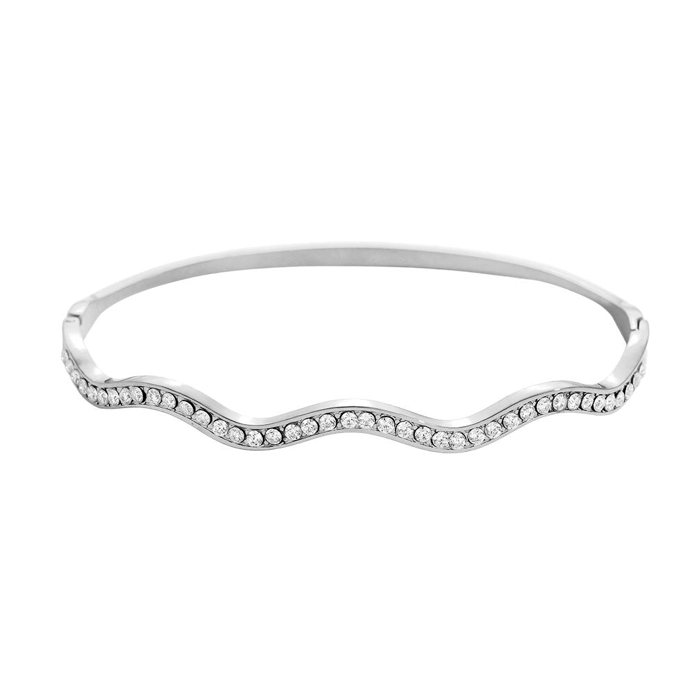 Chelsey Bangle Bracelet - Silver