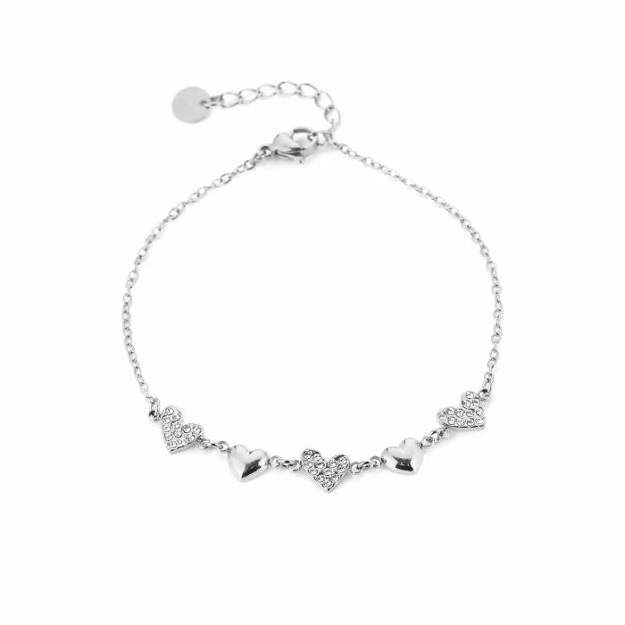Gwen Heart Bracelet - Silver