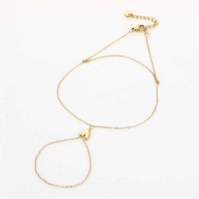 Handchain Heart - Gold