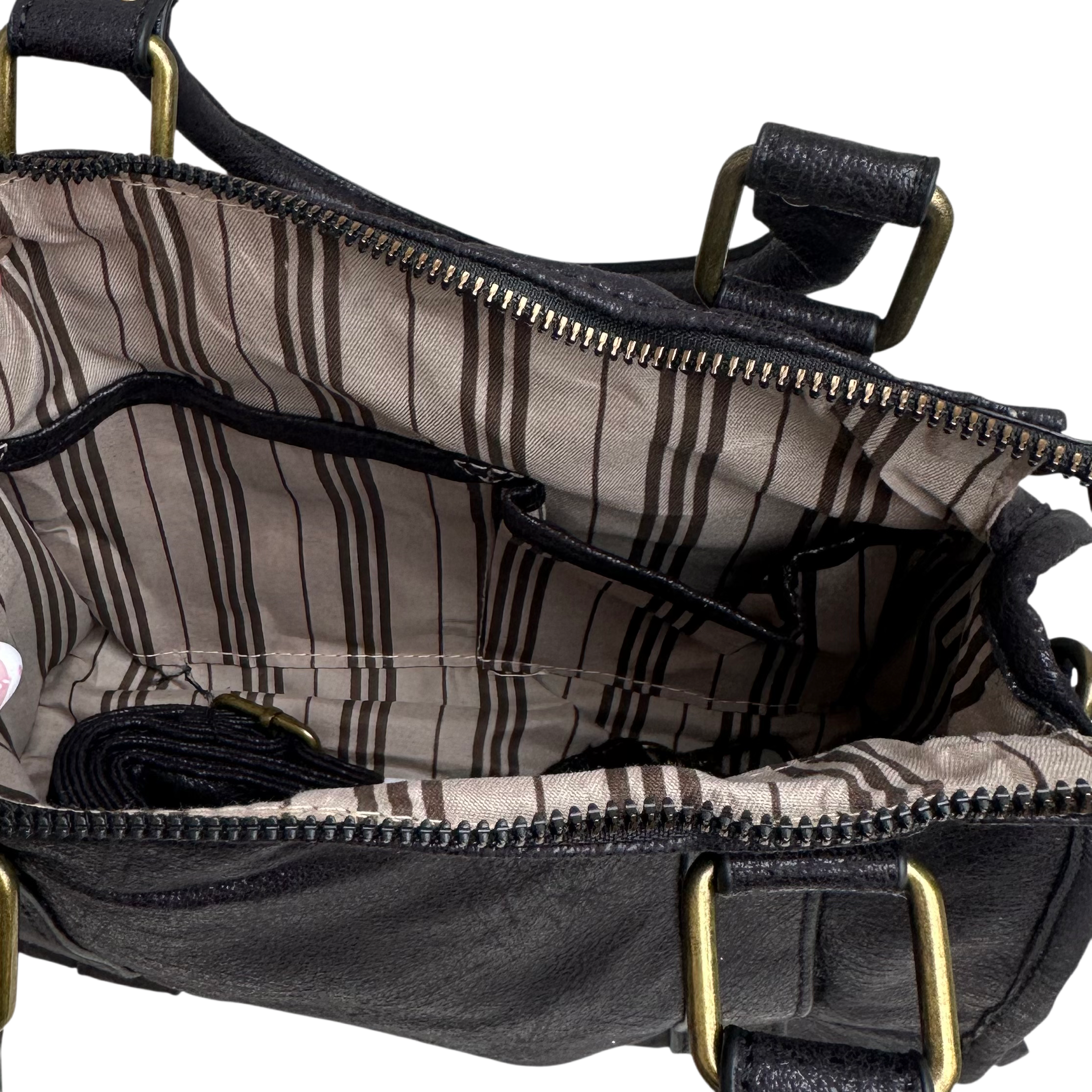 Liv Glossy Medium Tas - Khaki