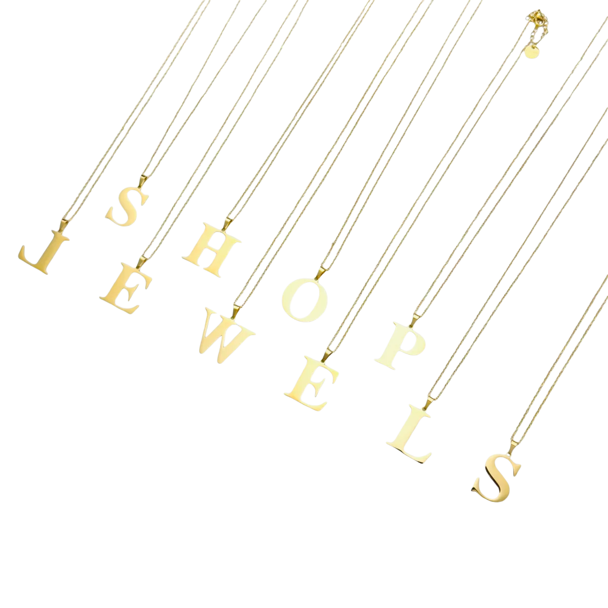 Initial Necklace - Gold