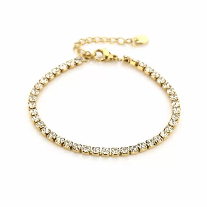 Zirkonia Diamond Bracelet - Gold