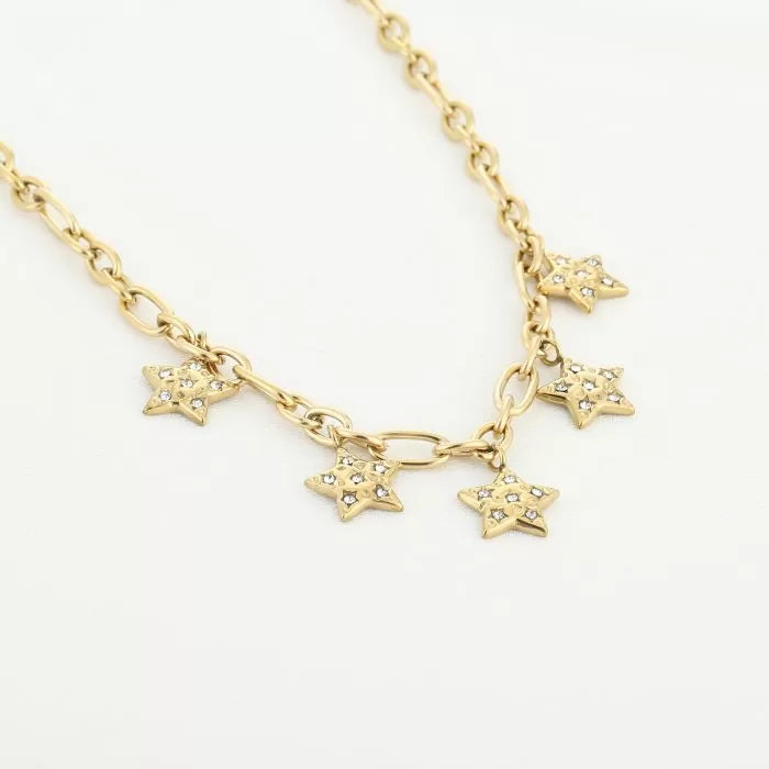 Bedels Shiny Stars Necklace - Gold