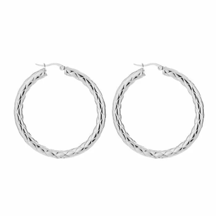 Basic Emma Earrings - Silver