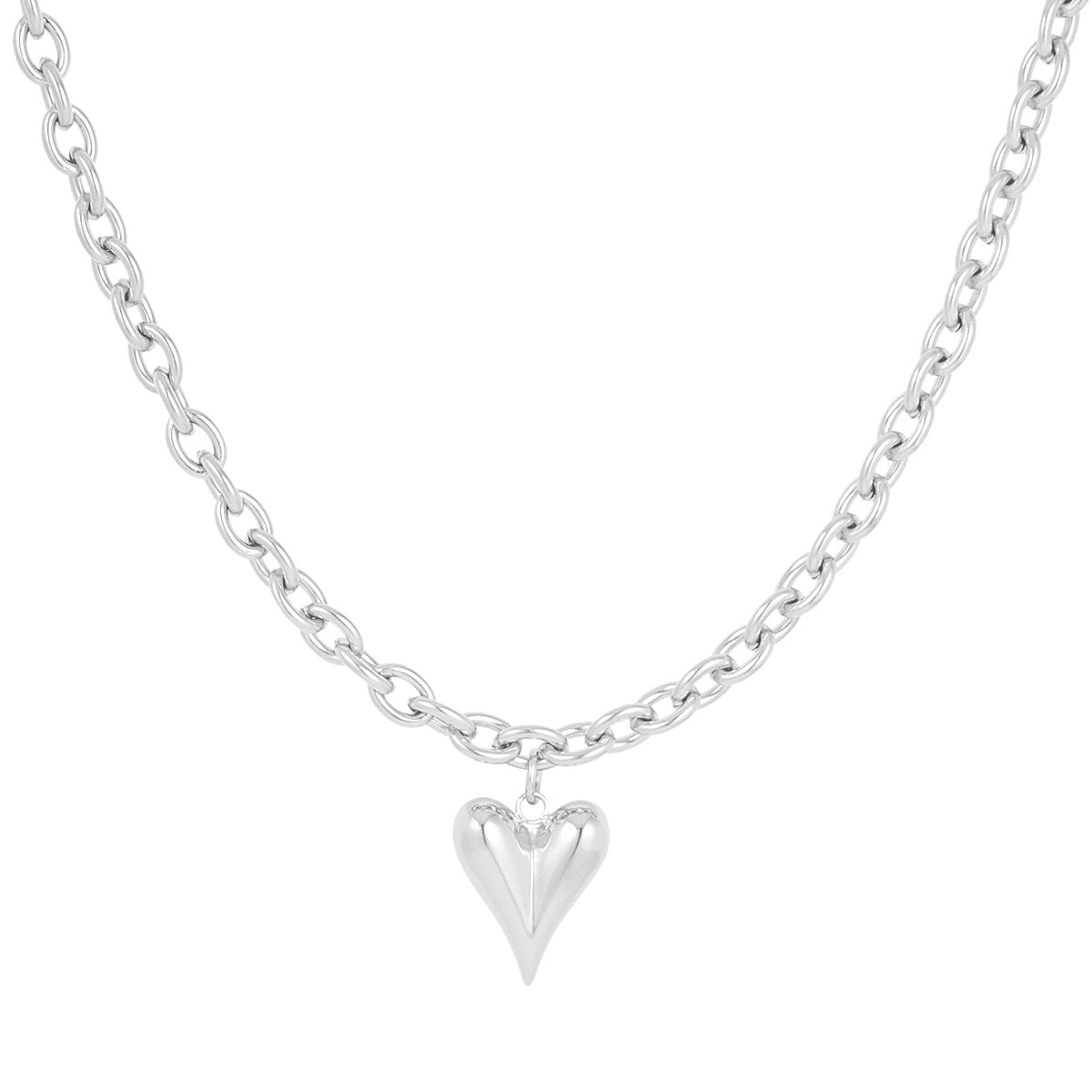 Love Rules Necklace - Silver - Sieradenbycelin Sieradenbycelin Sieradenbycelin