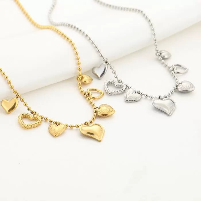 Bedels Heart Necklace - Gold