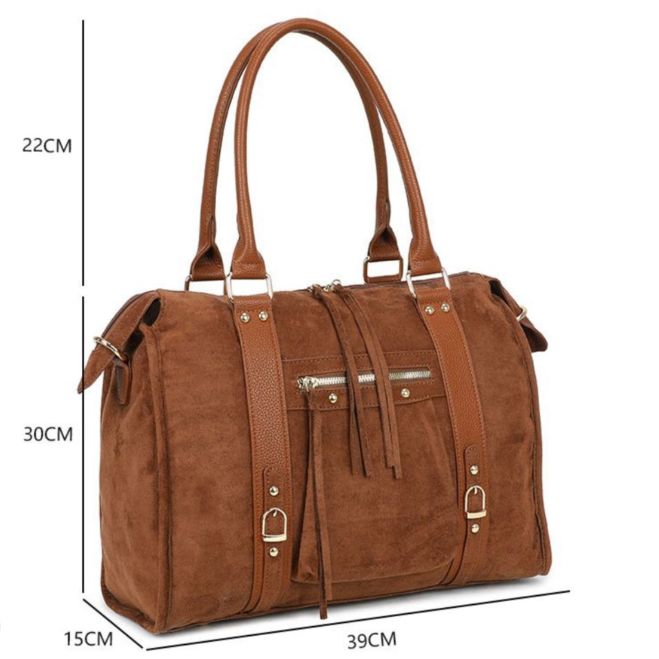 Liv Suède XL Tas - Bruin