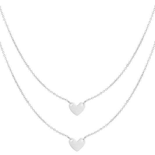 Enduring Affection Necklace 2x - Silver
