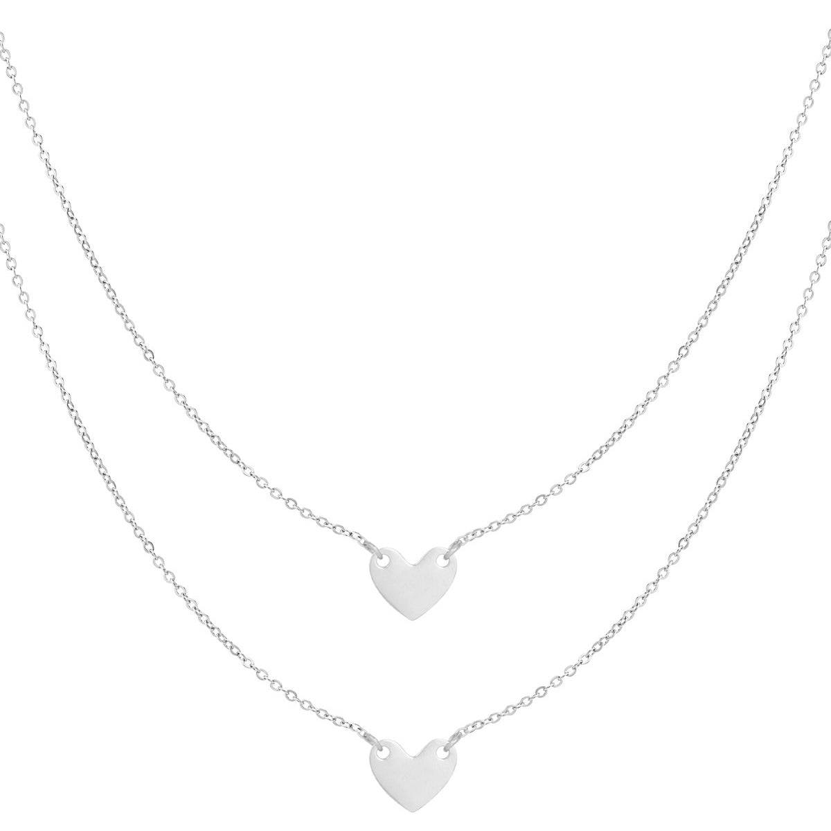 Enduring Affection Necklace 2x - Silver - Sieradenbycelin Sieradenbycelin Sieradenbycelin