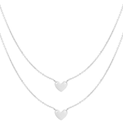 Enduring Affection Necklace 2x - Silver