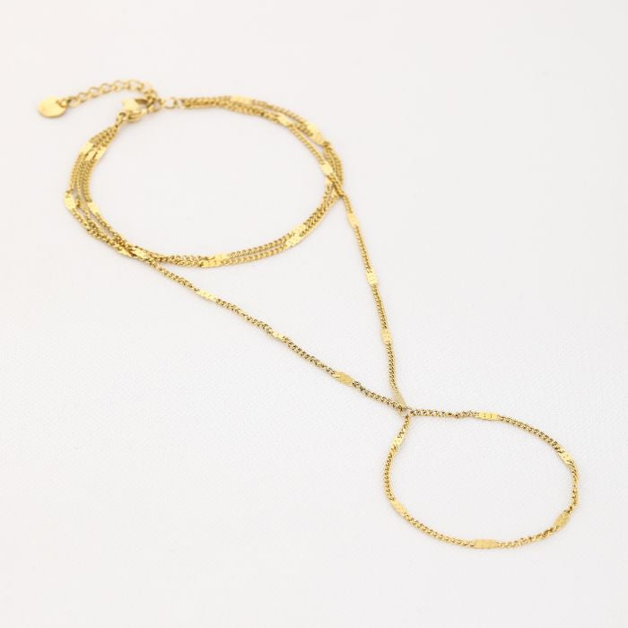 Handchain Plate - Gold
