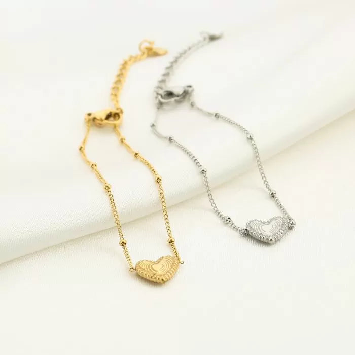 Nancy Heart Bracelet - Gold