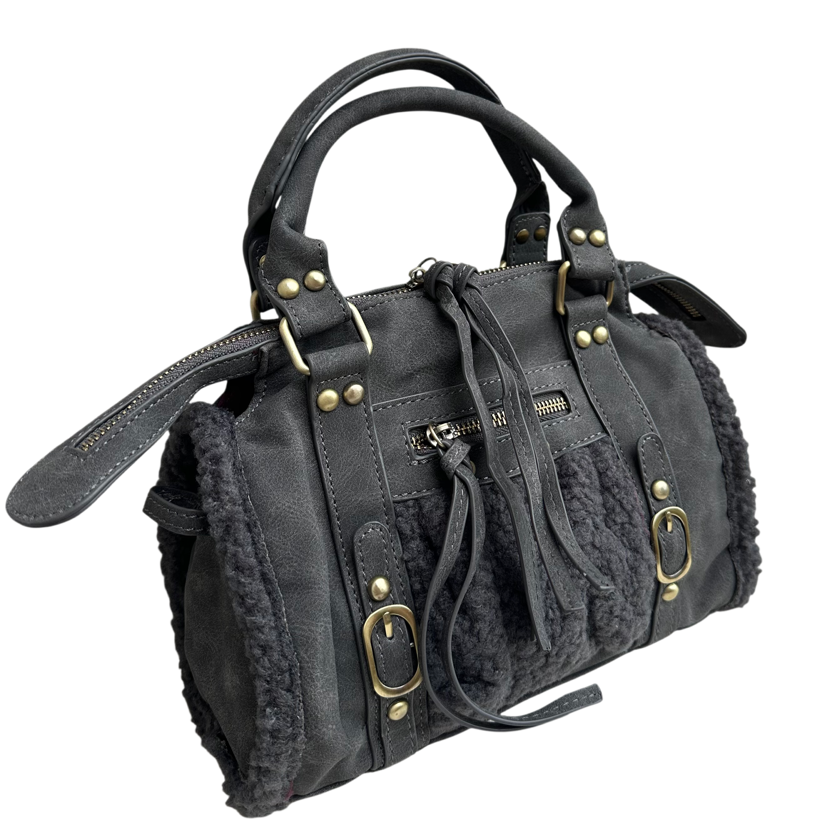 Liv Teddy Medium Tas - Donker Grijs