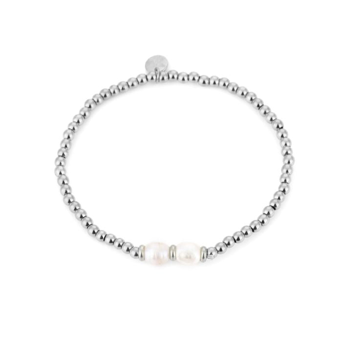 Beads Parel Bracelet - Silver